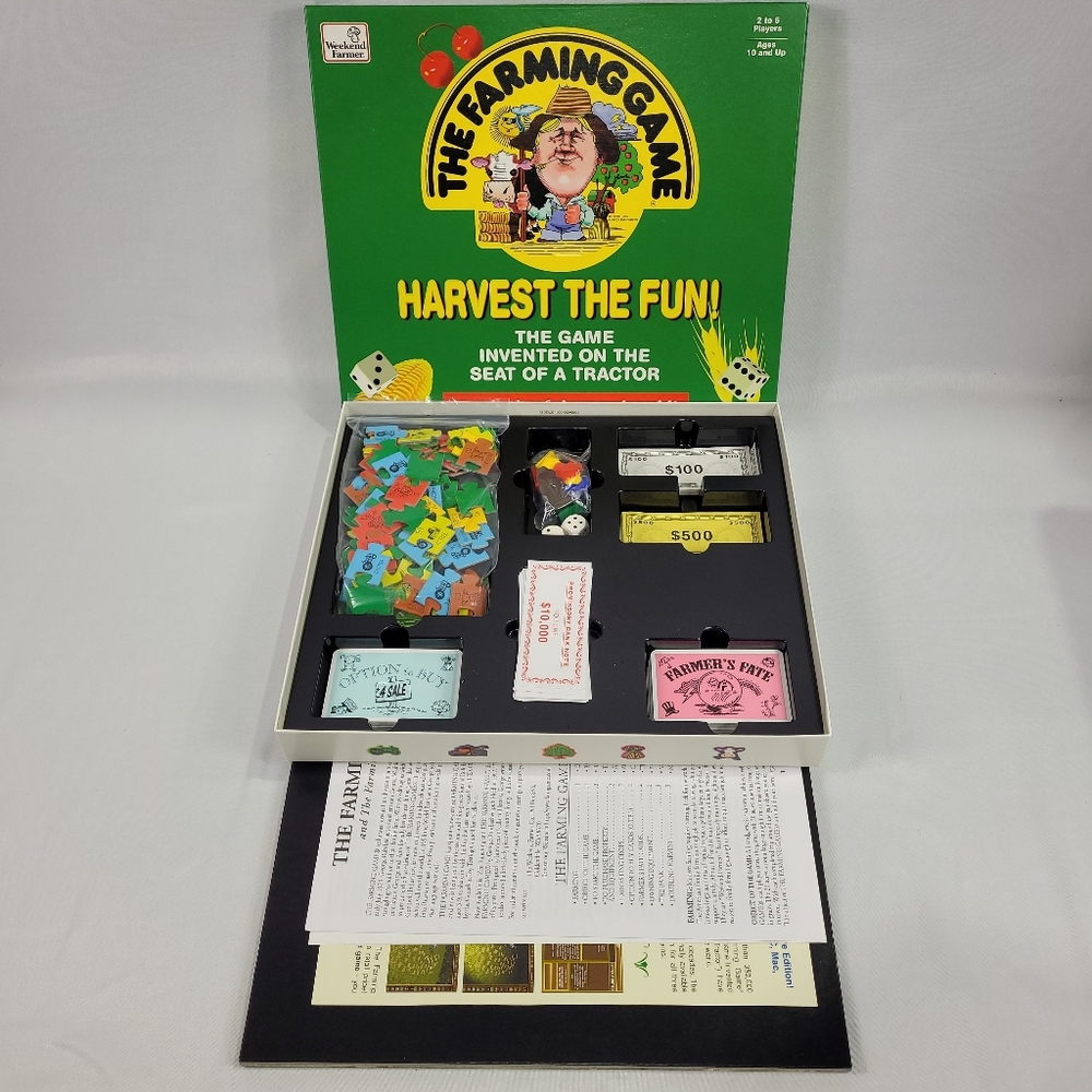 The Farming Game Vintage 1996 Board Game by Weekend Farmer